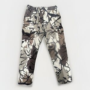 Vtg Predator Camouflage Men's Camo Hunting Pants Lg Fleece Measurements In Pics